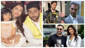 Headline:
Bollywood Buzz: Paparazzi Nab Aaradhya Photo, Lookout Notice for Raj Kundra, and SRK's Gray Hair Sparks Frenzy