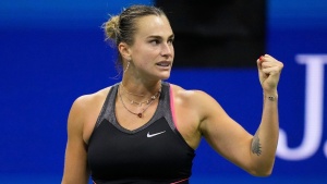 Aryna Sabalenka powers past Jessica Pegula to reach third consecutive US Open final