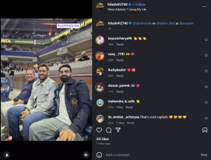 US Open: MS Dhoni makes surprise appearance for Novak Djokovic clash - watch