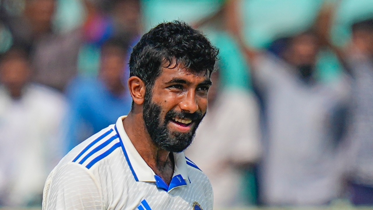 Jasprit Bumrah in action.