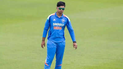 Vaibhav Suryavanshi celebrates a six during his record-breaking innings.