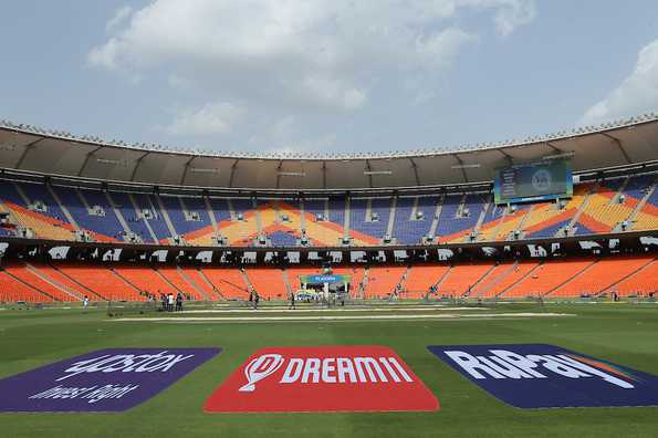 Cricket stadium during the day