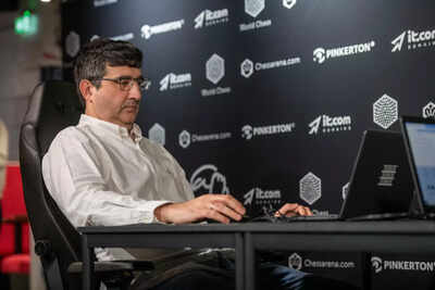 Vladimir Kramnik during a chess tournament