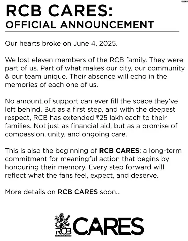 RCB CARES
